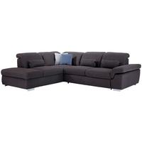 Ecksofa Mit Schlaffunktion & Bettkasten Anthrazit - Beige/Anthrazit, MODERN, Textil (260/320cm) - Luca Bessoni