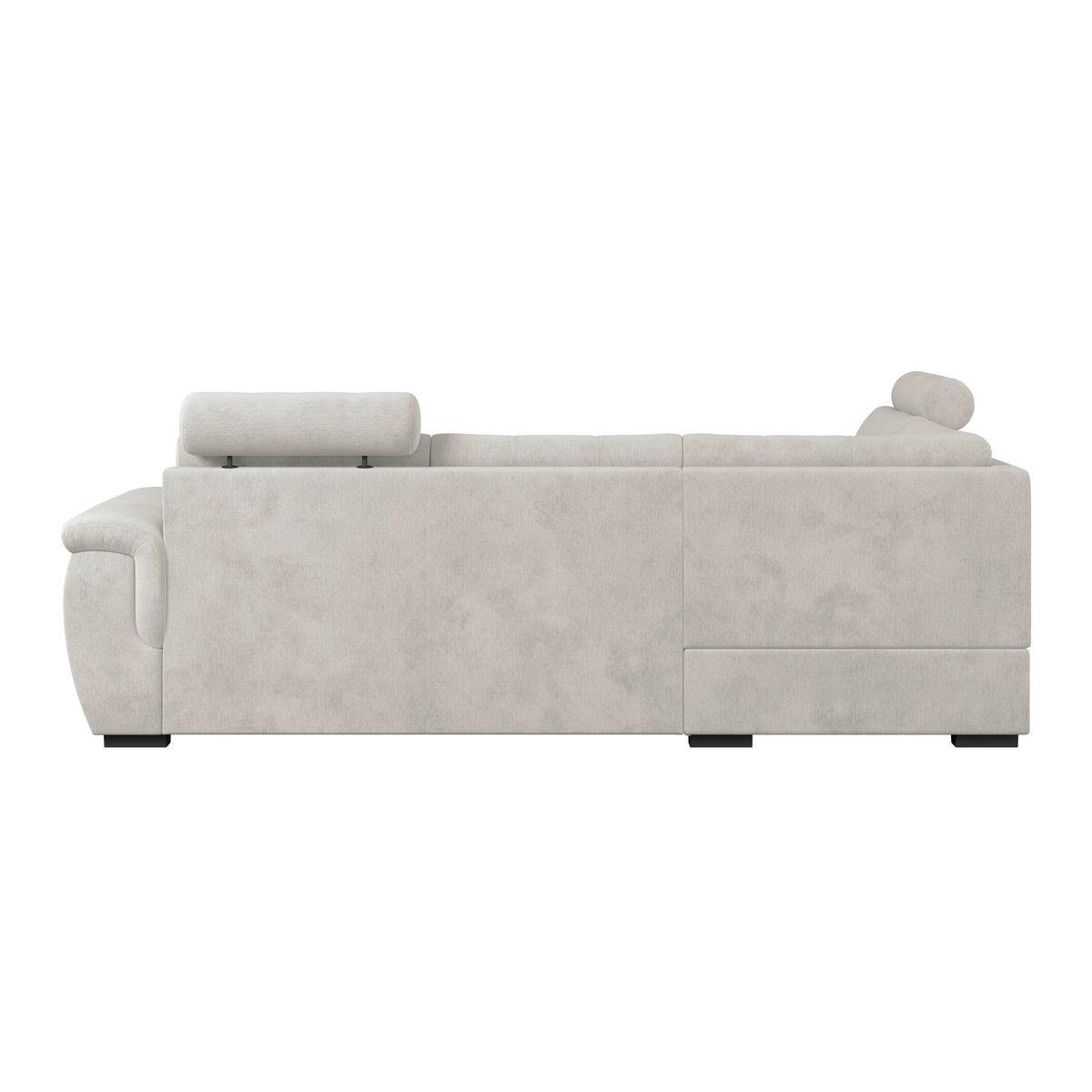 Ecksofa mit Schlaffunktion Falco new Beige 183x251 cm - Beige/Schwarz, KONVENTIONELL, Textil (183/251cm) - Ondega