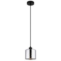 HÄNGELEUCHTE Exkl. 1xE27 40W - Klar/Chromfarben, Basics, Glas/Kunststoff (15/120cm) - Globo