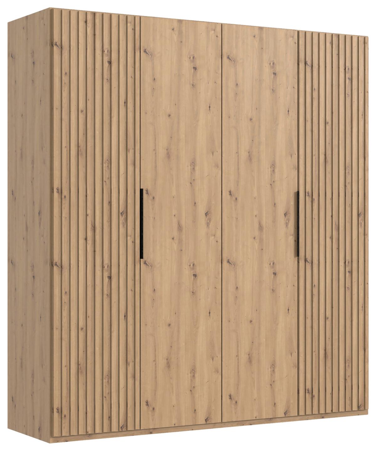 Drehtürenschrank Andorra Eiche Artisan B: 200 Cm - Eiche Artisan, MODERN, Holzwerkstoff (200/216/58cm) - MID.YOU