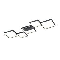 LED-Deckenleuchte, 3000k 627710532 Sorrento - Schwarz/Weiß, Basics, Kunststoff/Metall (120,5/6,0/48,5cm) - Trio Leuchten