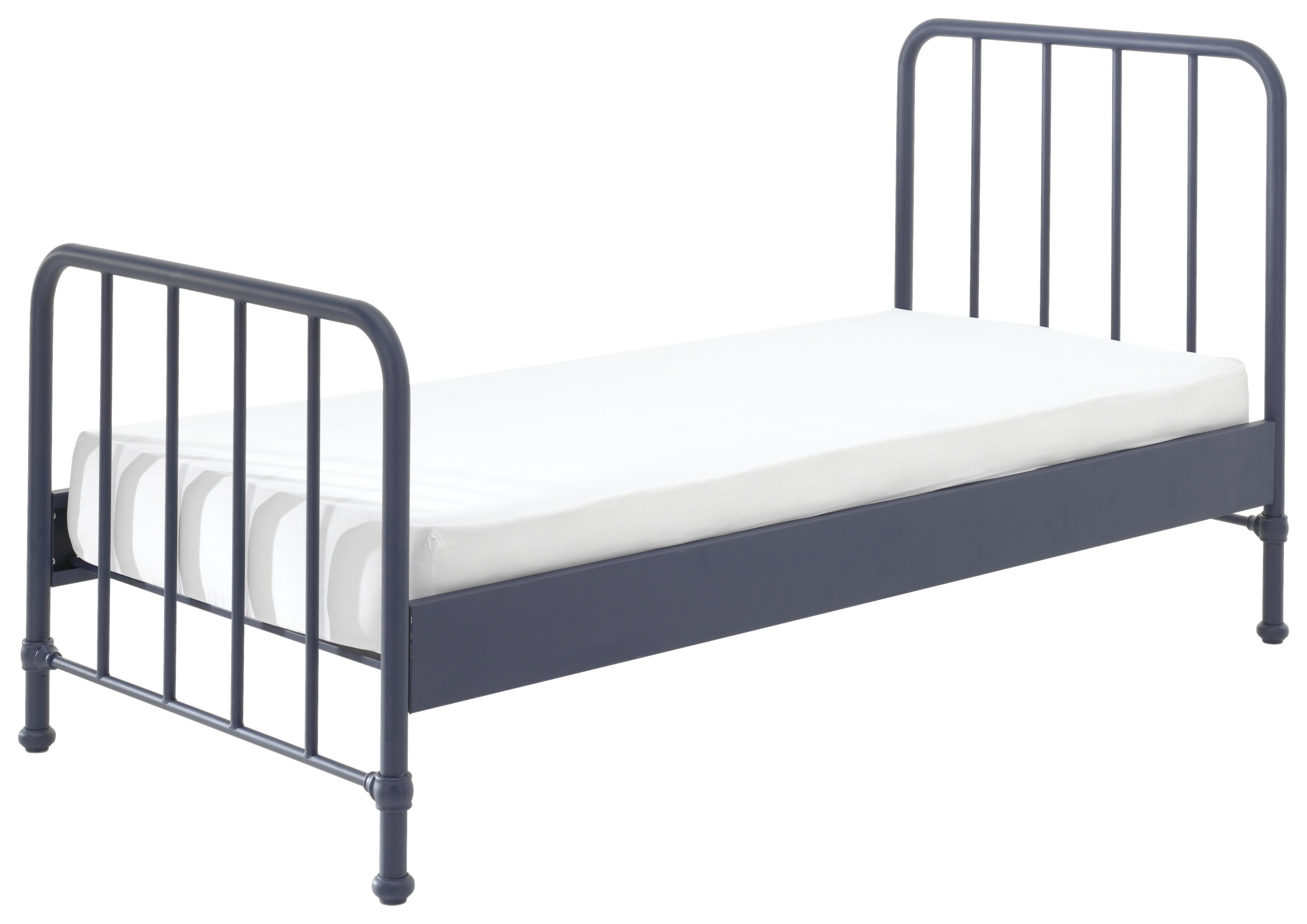 Kinderbett Bronxx Blau mit Matratze