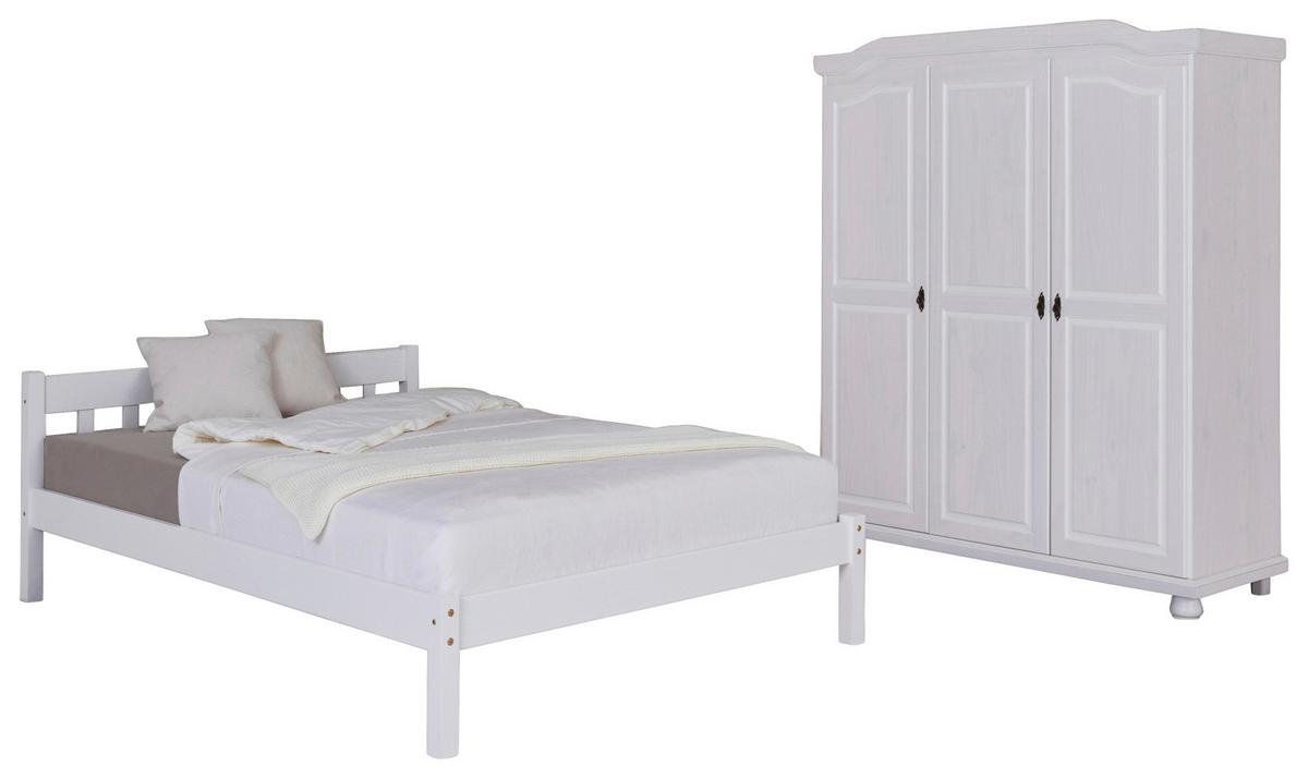 Einzelzimmer Vilmar Bastian Weiß 2-teilig - Weiß, MODERN, Holz - MID.YOU
