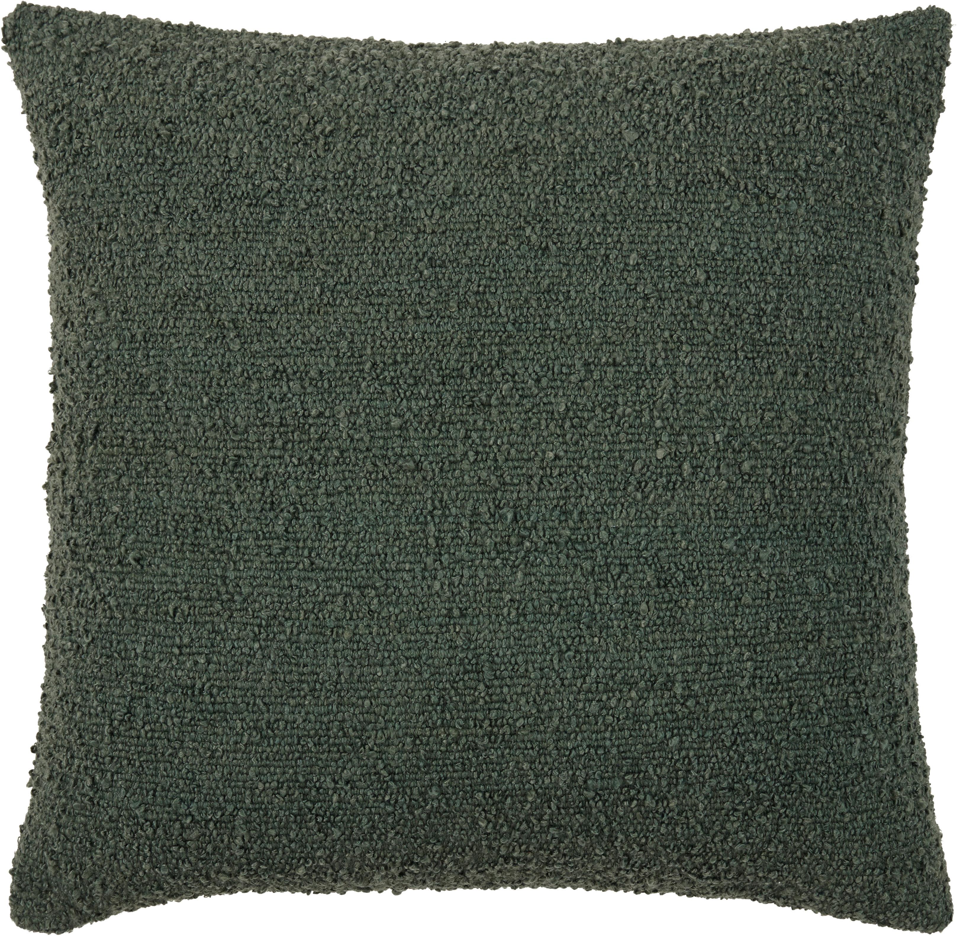 Dekorační Polštář Boucle, 45/45cm - tmavě zelená, Konvenční, textil (45/45cm) - Modern Living
