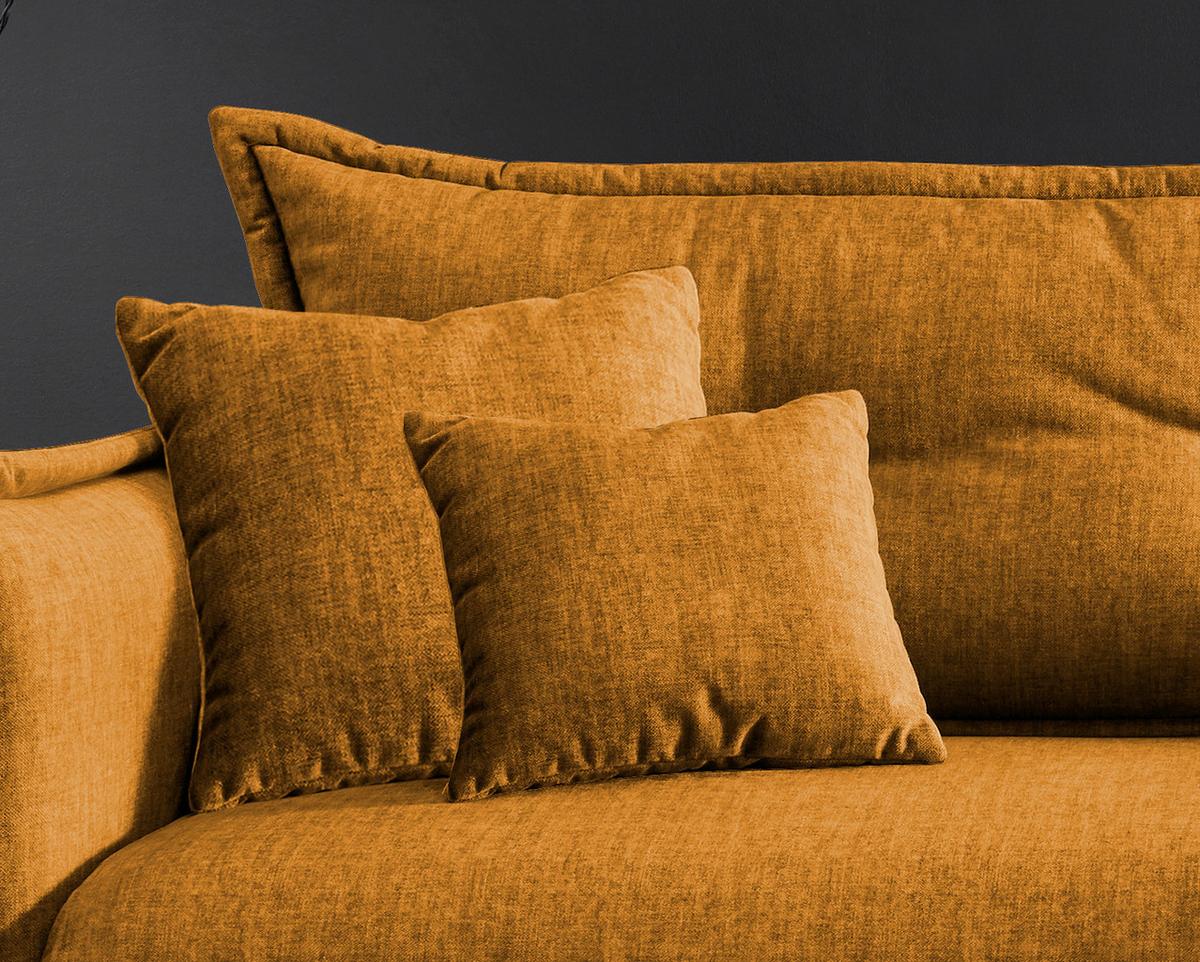 Ecksofa Lava Gelb S: 255/180 Cm - Gelb/Multicolor, MODERN, Textil (255/180cm) - Livetastic