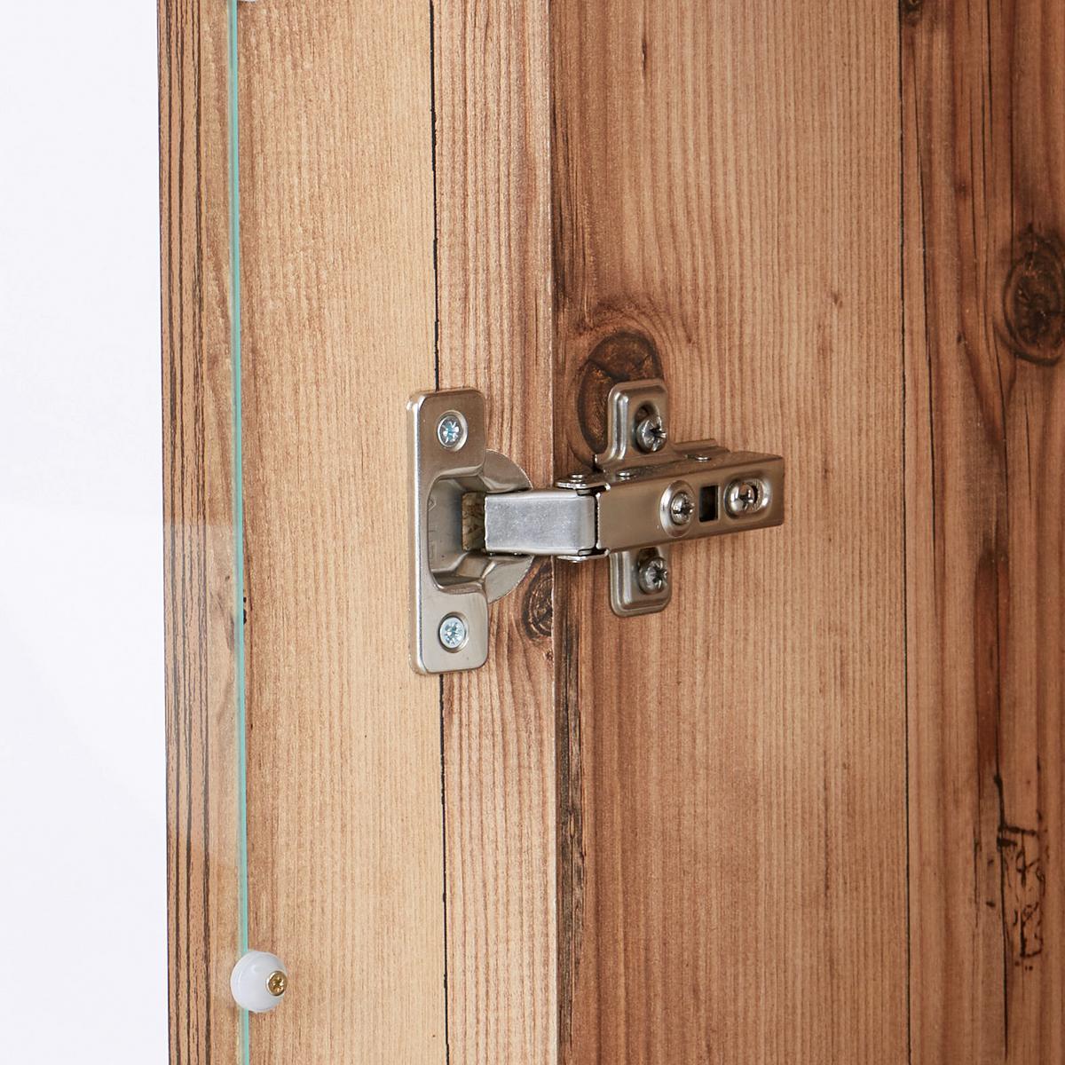 ZÁVĚSNÁ VITRÍNA HENRY - Moderní, kompozitní dřevo/plast (50/115/35cm)