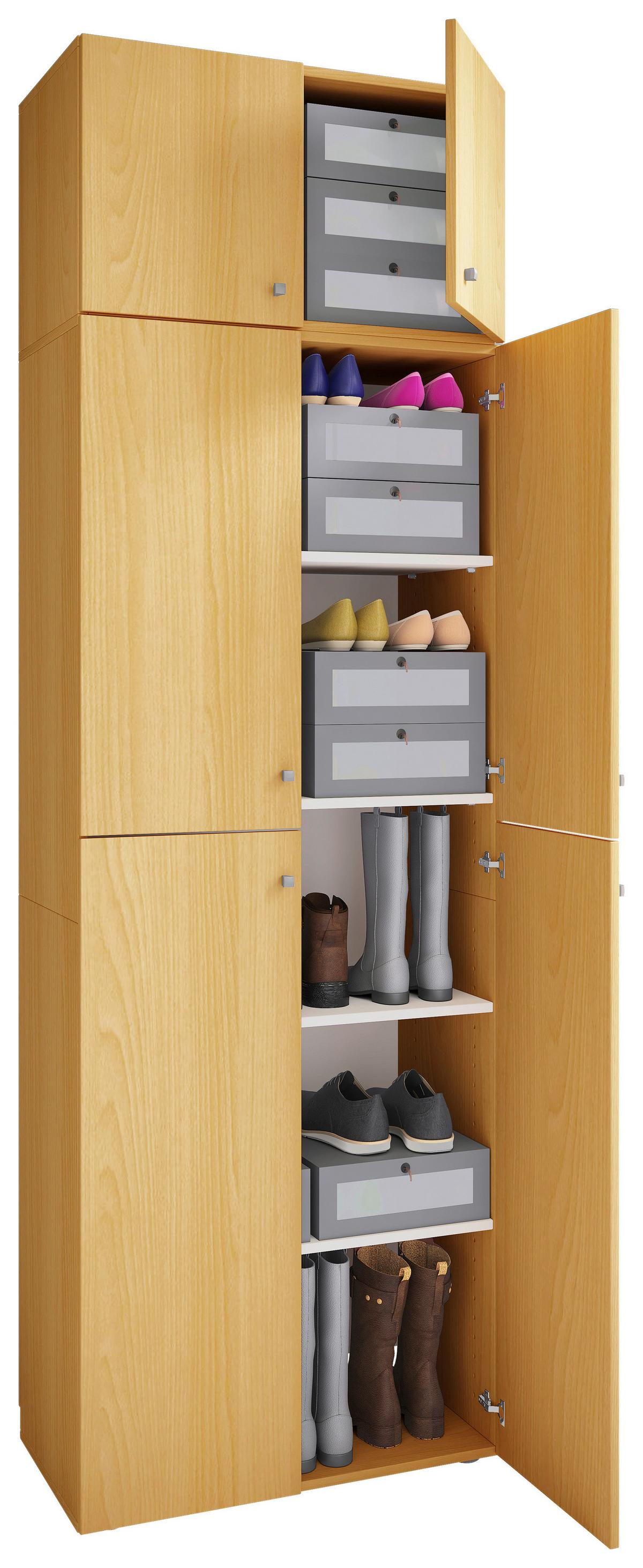 Drehtürenschrank B: 70 Cm Lona Xxl Buche Dekor - Buchefarben, MODERN, Holzwerkstoff (70/223/39cm) - MID.YOU