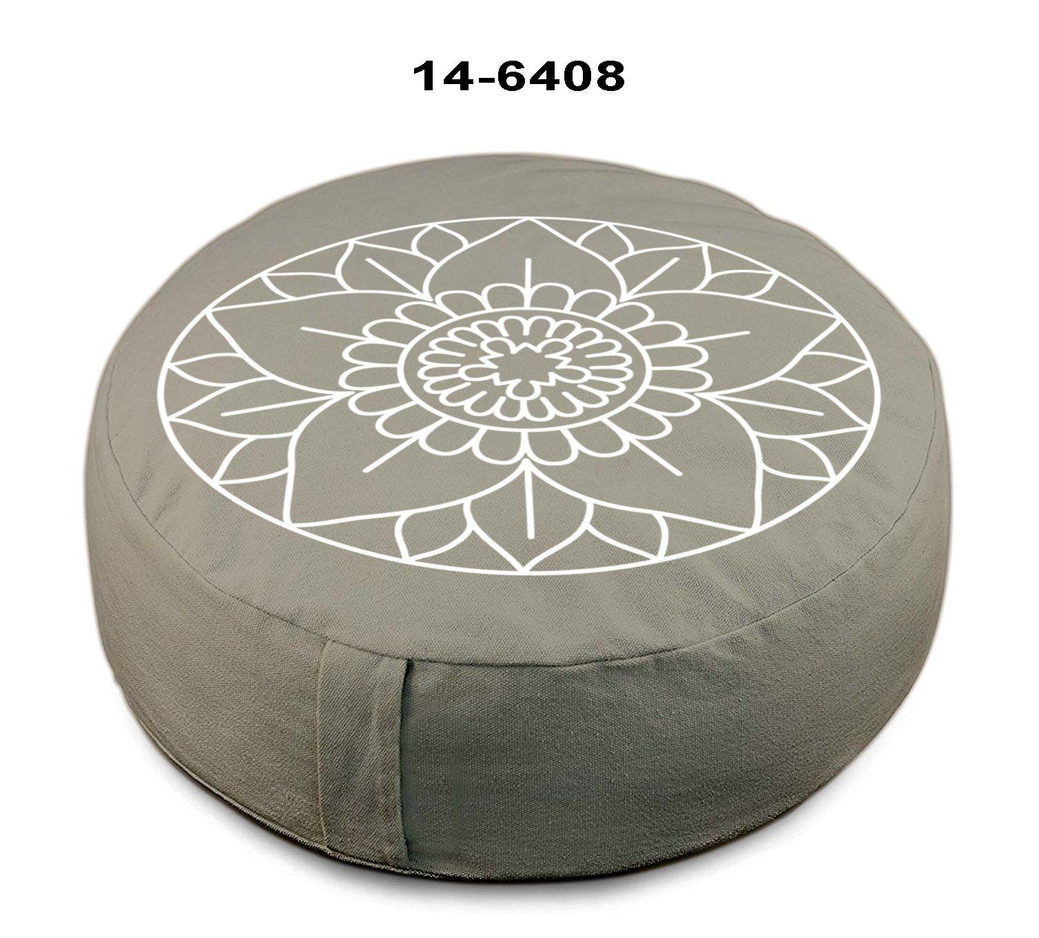 Polštář Na Zem Yoga, P: 40 Cm - šedá, textil (40cm) - Modern Living