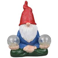 Solární svítidlo Zwergal, V:ca 25cm,vícecbarev. - bílá/modrá, Moderní, plast/sklo (20/13/25,5cm) - Modern Living