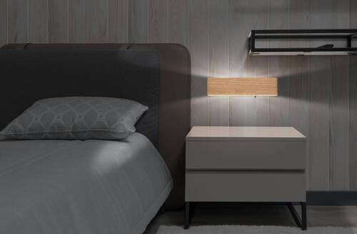 Led Falilámpa 41751w-12 - barna/opál, Design, műanyag/fém (29,5/4,5cm) - Globo