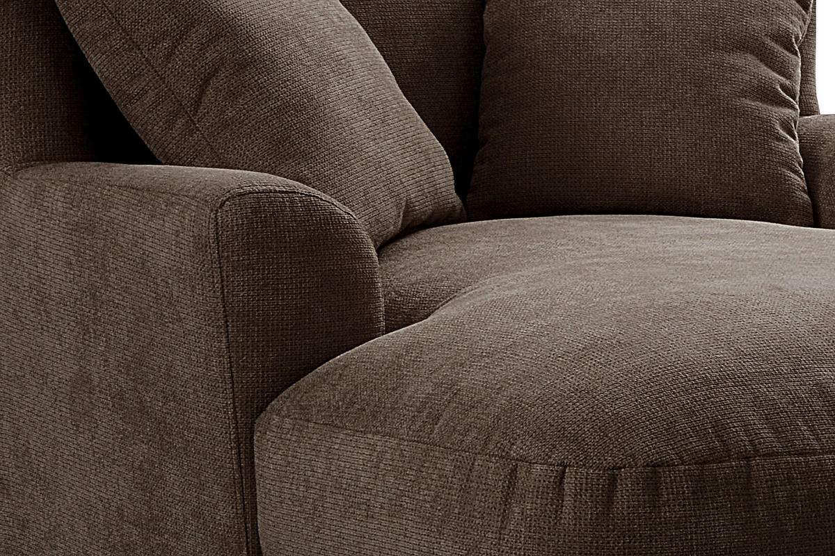 XXXL-Sessel Asado dunkelbraun teilmassiv, B: 109 cm - Dunkelbraun, MODERN, Holzwerkstoff/Textil (109/104/145cm) - Sit & More