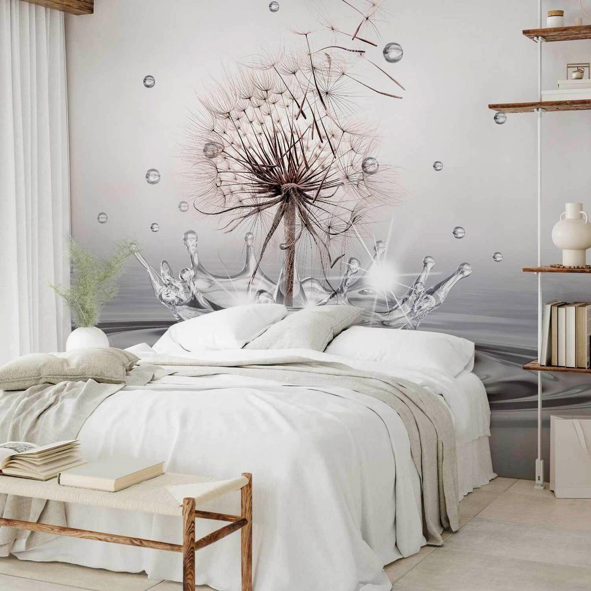 Fototapete Grau, Beige, B/H: 400x280cm - Beige/Grau, LIFESTYLE, Textil (400/280cm) - artgeist