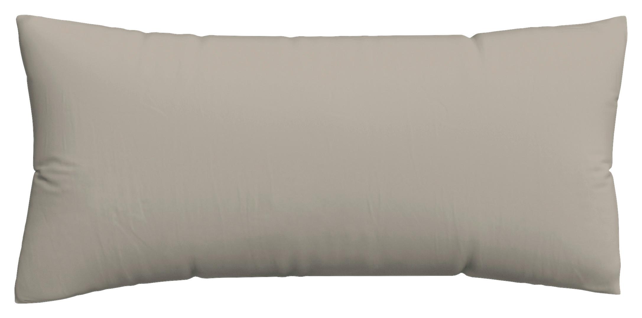 Kopfpolsterbezug Woven Satin - Taupe, Basics, Textil (40/80cm) - Schlafgut