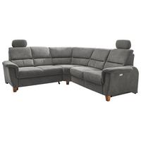 Ecksofa Parole Dunkelgrau S:238/241 cm - Wildeiche/Dunkelgrau, KONVENTIONELL, Textil (238/241cm) - Livetastic