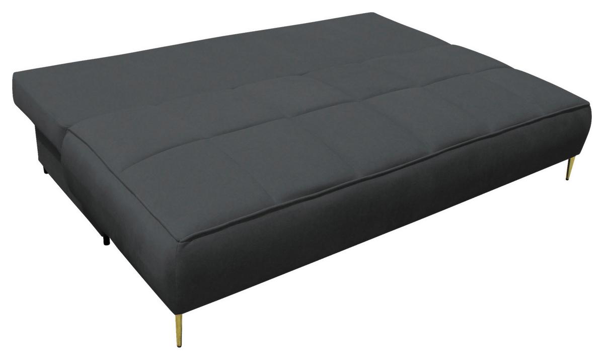 Schlafsofa Zoom Graphitfarben B: 200 cm - Goldfarben/Graphitfarben, Design, Textil (200/90/97cm) - MID.YOU