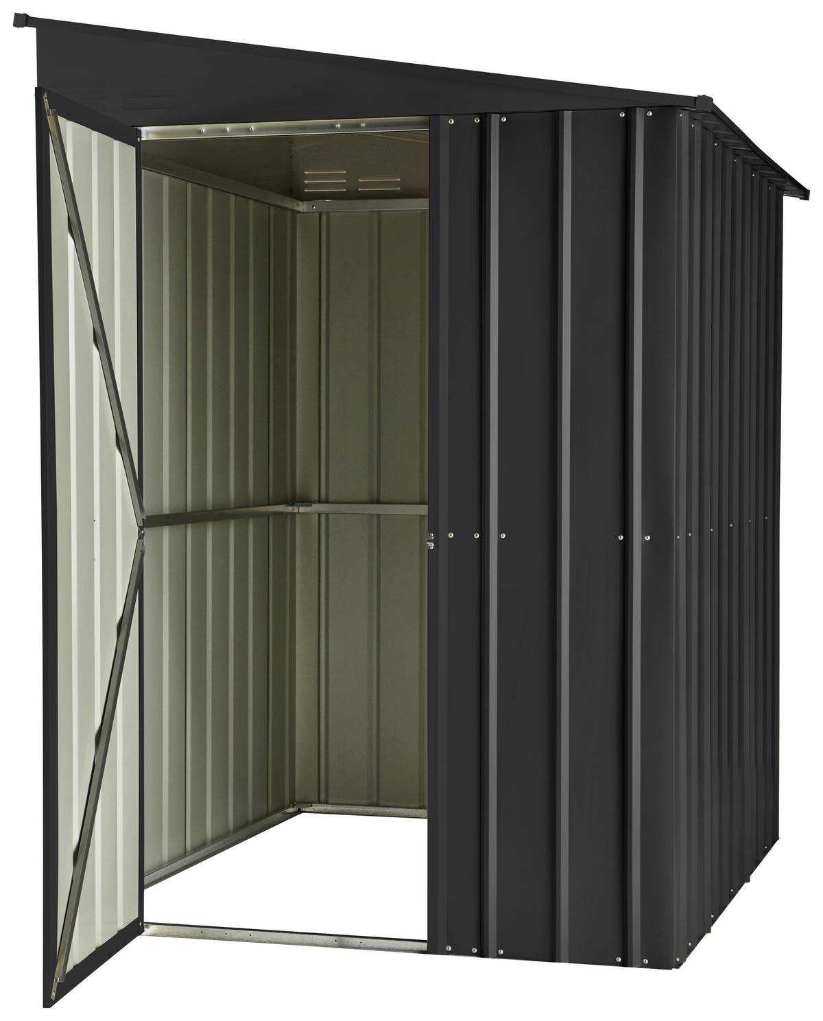 Gerätehaus ohne Boden 155x203x180 cm - Anthrazit, Basics, Metall (155/203/180cm)