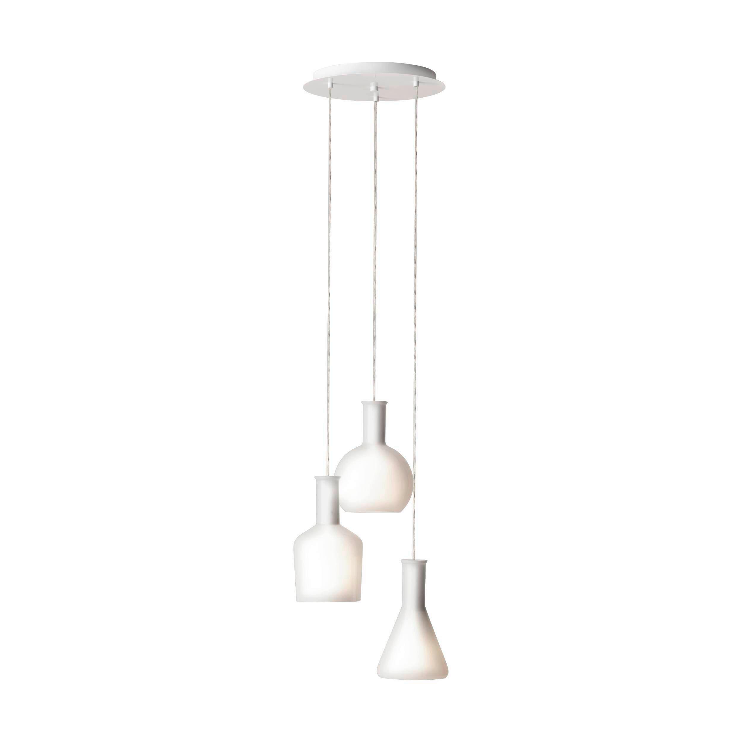 Hängeleuchte 39142_pascoa - Weiß, KONVENTIONELL, Glas/Metall (35/150cm) - Eglo