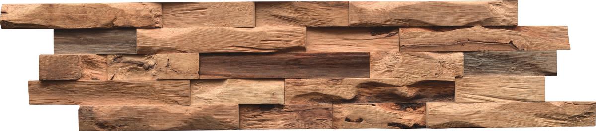 Wandverkleidung Beachwood Heavea Natural - Hellbraun, Basics, Holz (61/15/2cm)