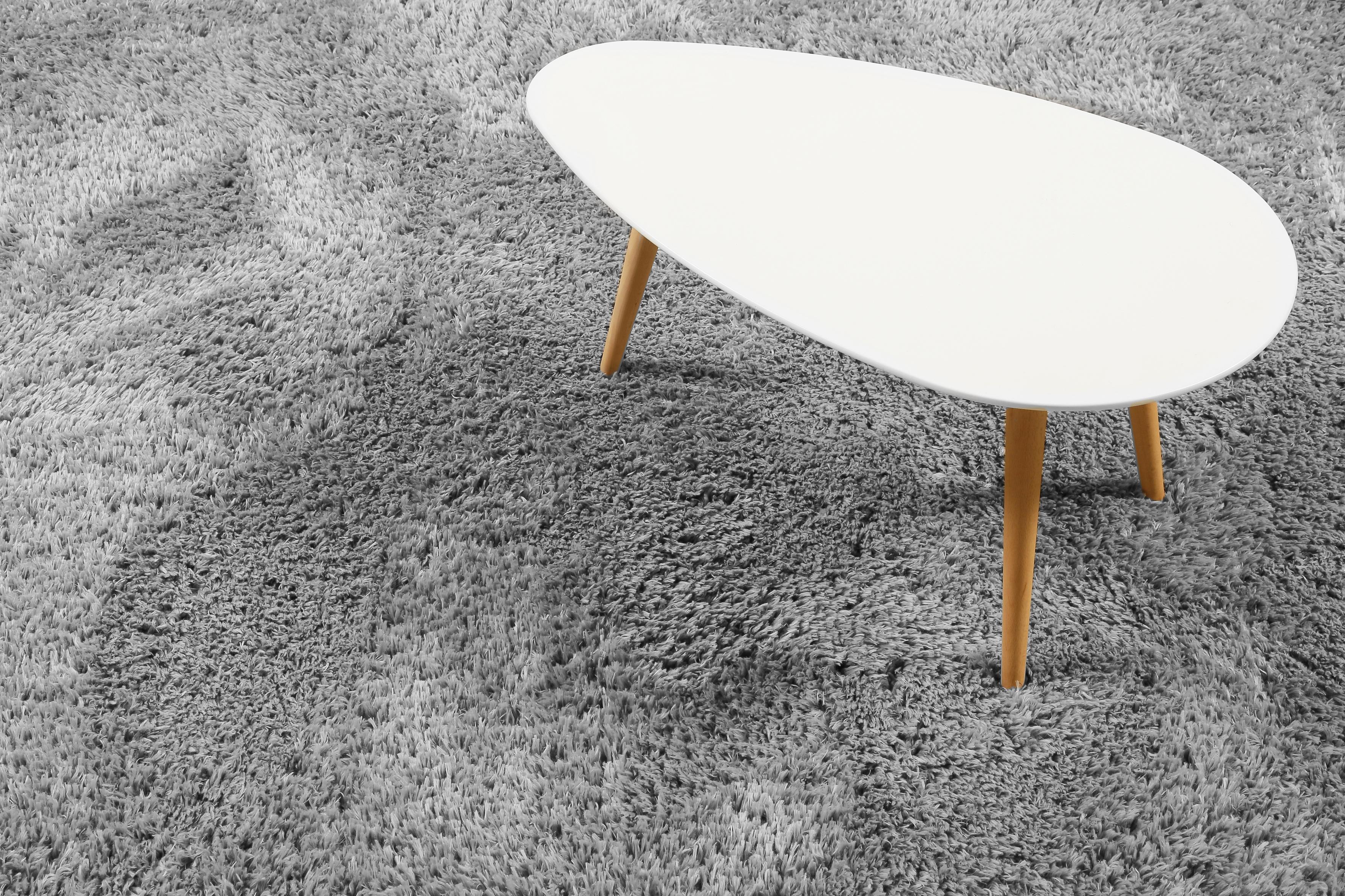 Hochflor Teppich Silber Yogi 200x290 cm - Silberfarben, KONVENTIONELL, Textil (200/290cm) - Esprit
