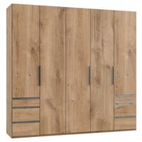 Drehtürenschrank Mit Laden B: 250 Cm Level, Eiche Dekor - Eichefarben, MODERN, Holzwerkstoff (250/236/58cm) - MID.YOU