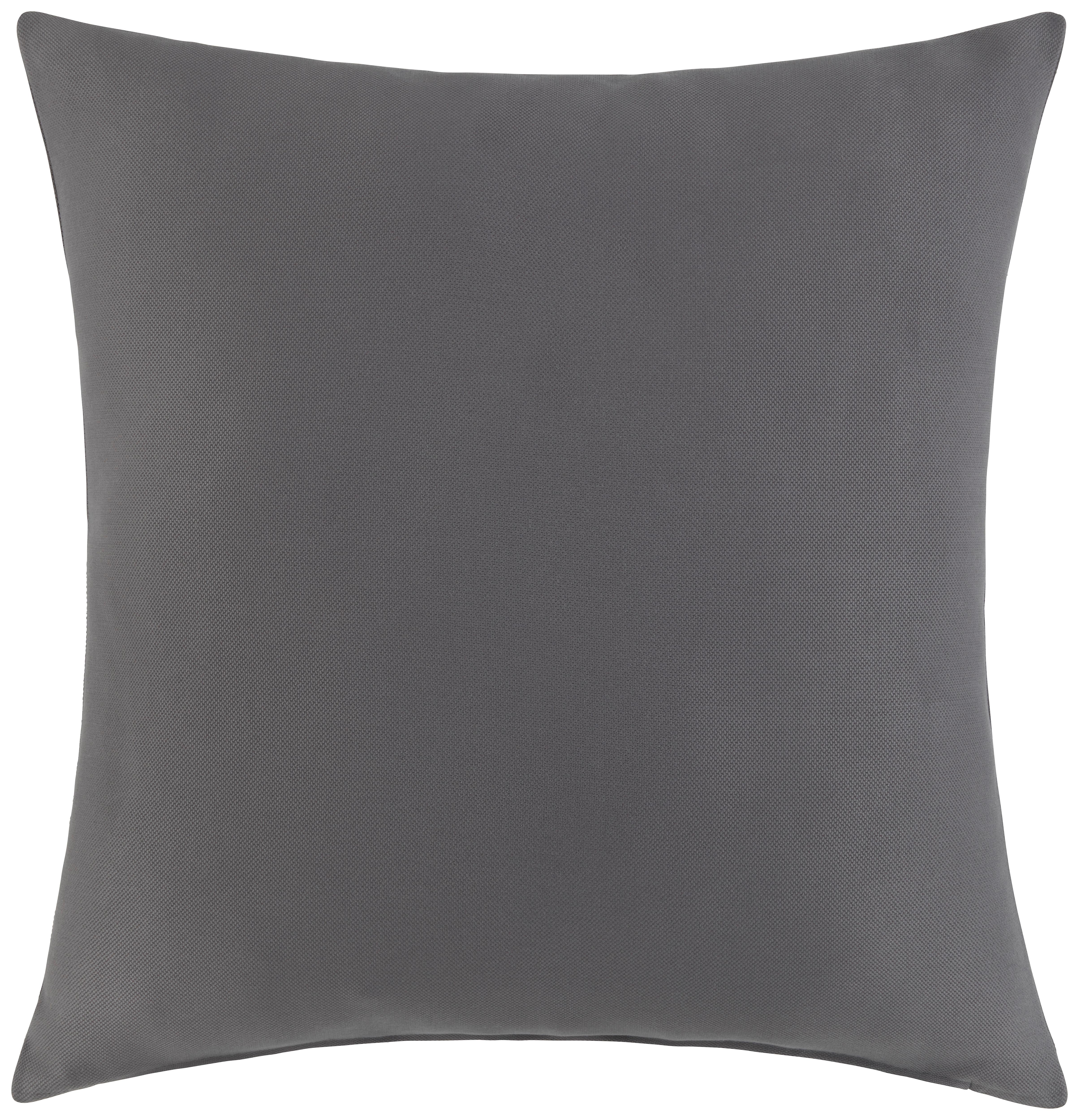 Dekoračný Vankúš Felix, 45/45cm, Antracit - antracitová, Konvenčný, textil (45/45cm) - Modern Living