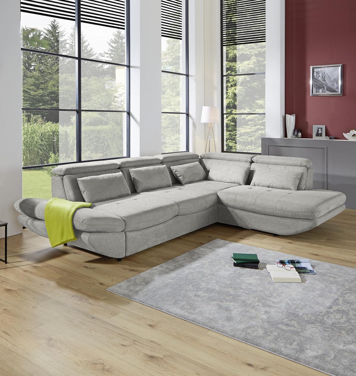 SEDACIA SÚPRAVA PARK - čierna/svetlosivá, Modern, textil/plast (311/233cm) - Luca Bessoni