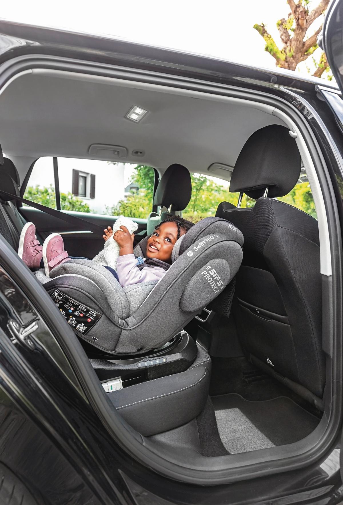 Reboarder-kindersitz Swift360s - Schwarz, Basics, Kunststoff/Textil (44/60/50cm) - Osann