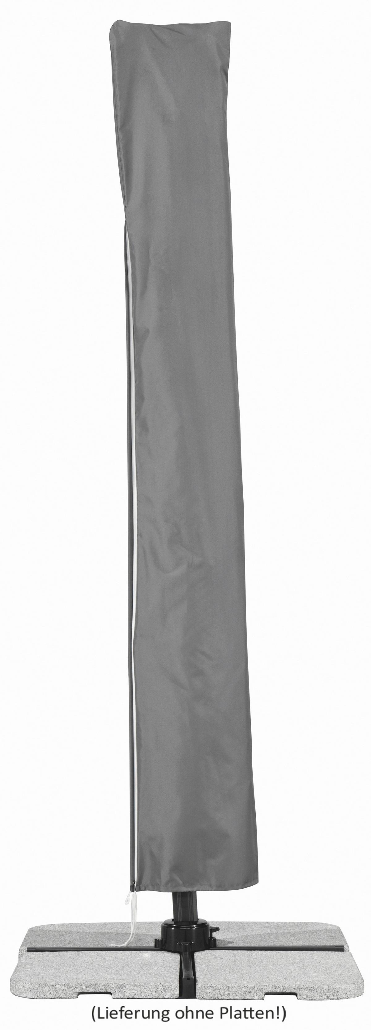 Ampelschirm Rhodos Junior BxHxT: 338x239x270 cm Rot - Anthrazit/Rot, Basics, Textil/Metall (338/239/270cm) - Schneider