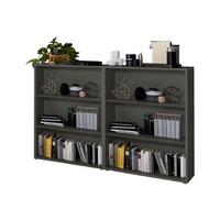 REGALSET OFFICE EDITION-RW SET 1 NIEDR. - Anthrazit, MODERN, Holzwerkstoff (168,8/113,6/33cm) - MID.YOU