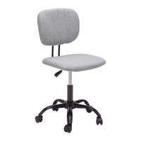 Otočná stolička TOM -CENOVÝ TRHÁK - čierna/sivá, Modern, kov/textil (55/79-89/56cm) - Based