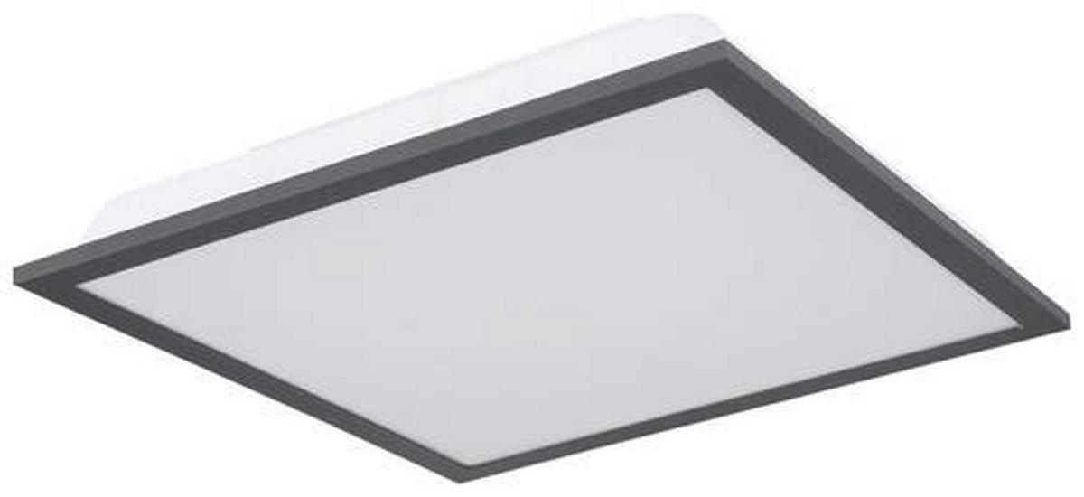 LED-Deckenleuchte Doro L: 30 cm - Opal/Graphitfarben, Basics, Kunststoff/Metall (30/30/6cm) - Globo