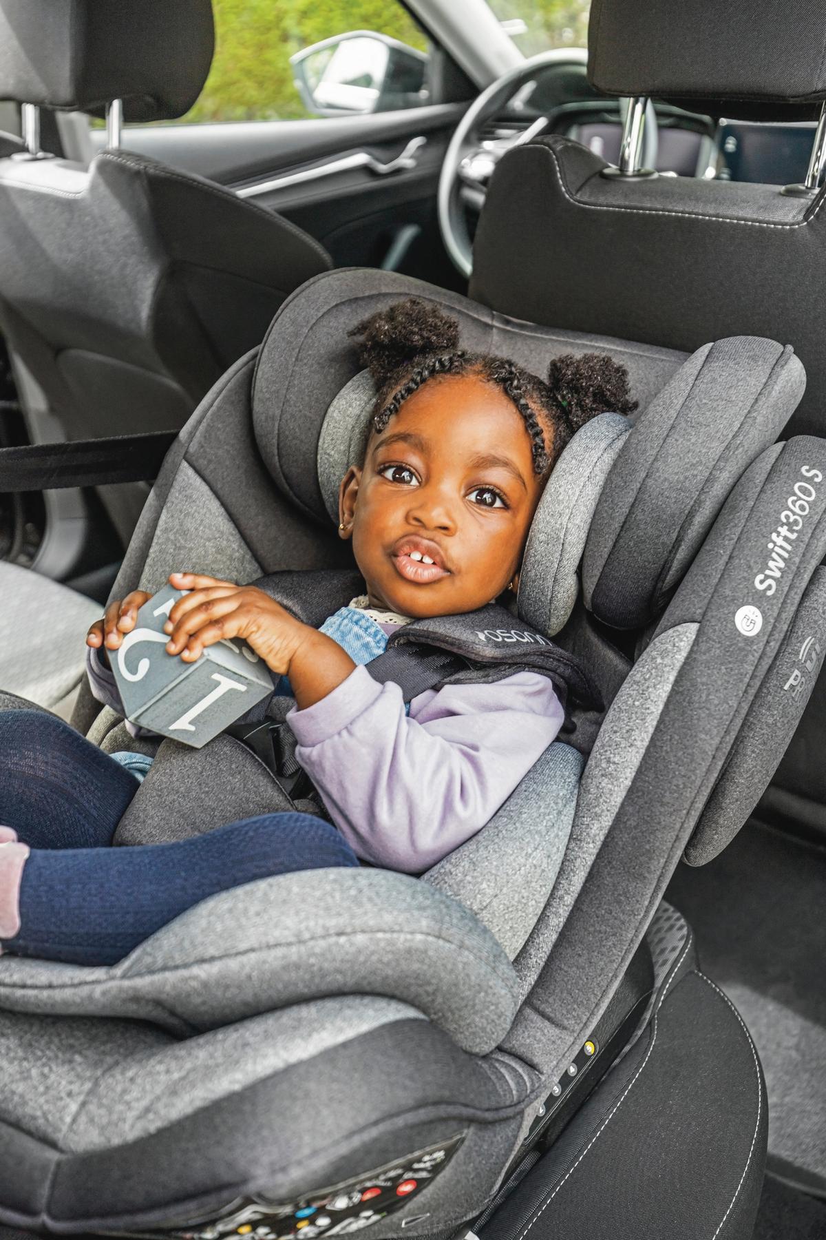 Reboarder-kindersitz Swift360s - Schwarz, Basics, Kunststoff/Textil (44/60/50cm) - Osann