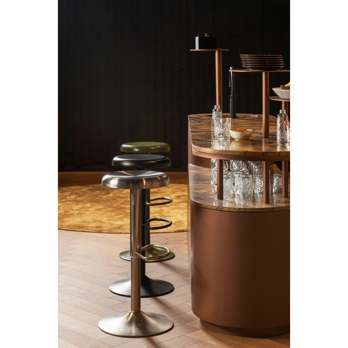 Barhocker Isaac Schwarz B: 39 Cm - Schwarz, Design, Metall (39/81/39cm) - Livetastic