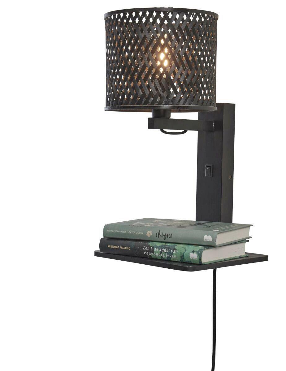 WANDLEUCHTE JAVA/W1/B/1815/B - Schwarz, Trend (30/22/52cm) - Good & Mojo