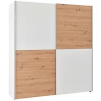 Tolóajtós Szekrény Time 170/190cm - Artisan tölgy/fehér, Basics, faalapú anyag (170/190/59cm) - Best Price