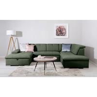 Wohnlandschaft Ramzes Grün U: 173x328x215 cm - Grau/Grün, Design, Textil (173/328/215cm) - MID.YOU