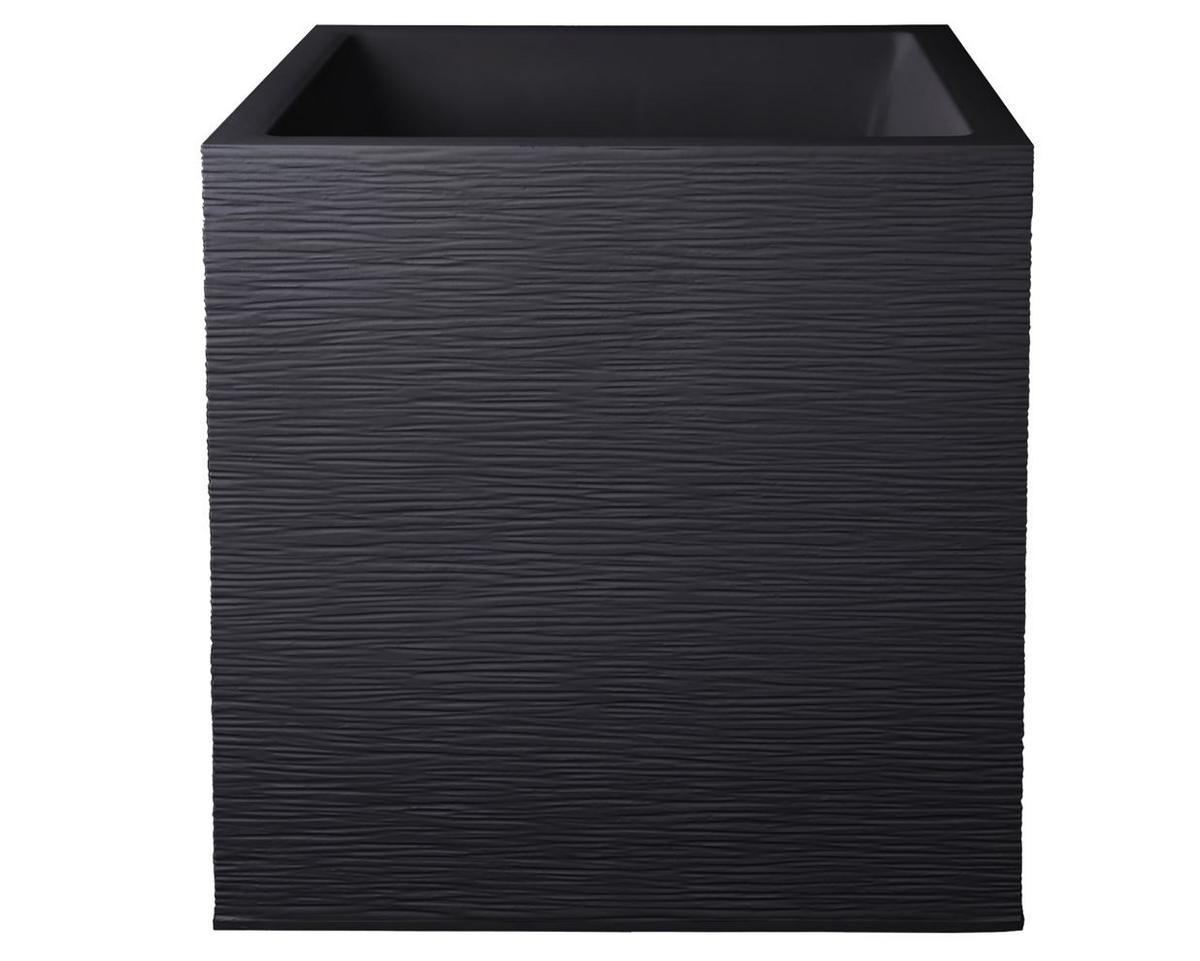 Pflanztopf Kunststoff 40l In- Und Outdoor Graphit - Graphitfarben, Basics, Kunststoff (39/43/39cm)