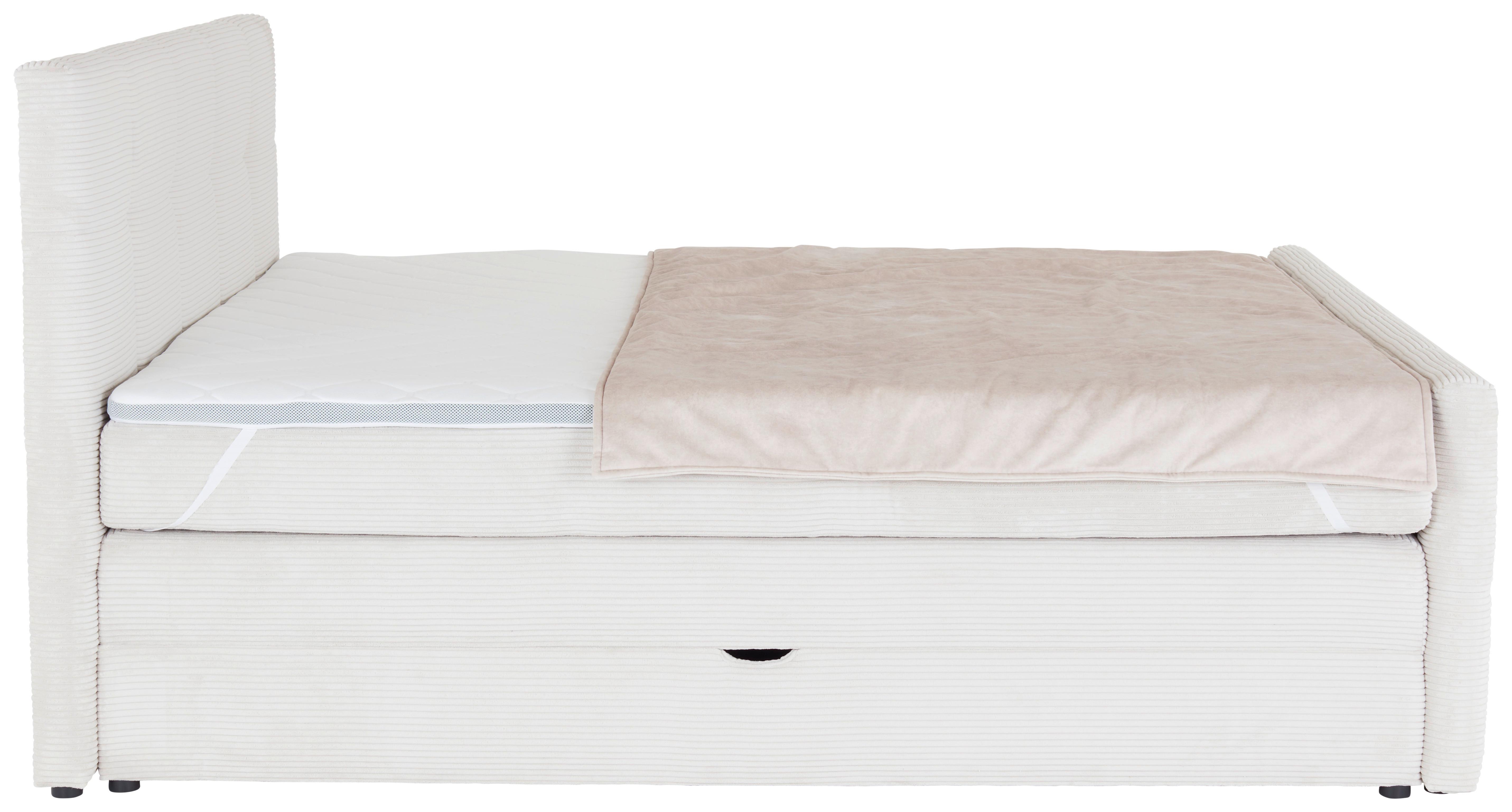 Tagesdecke Plaid Lea - Creme, KONVENTIONELL, Textil (222/126cm) - Luca Bessoni
