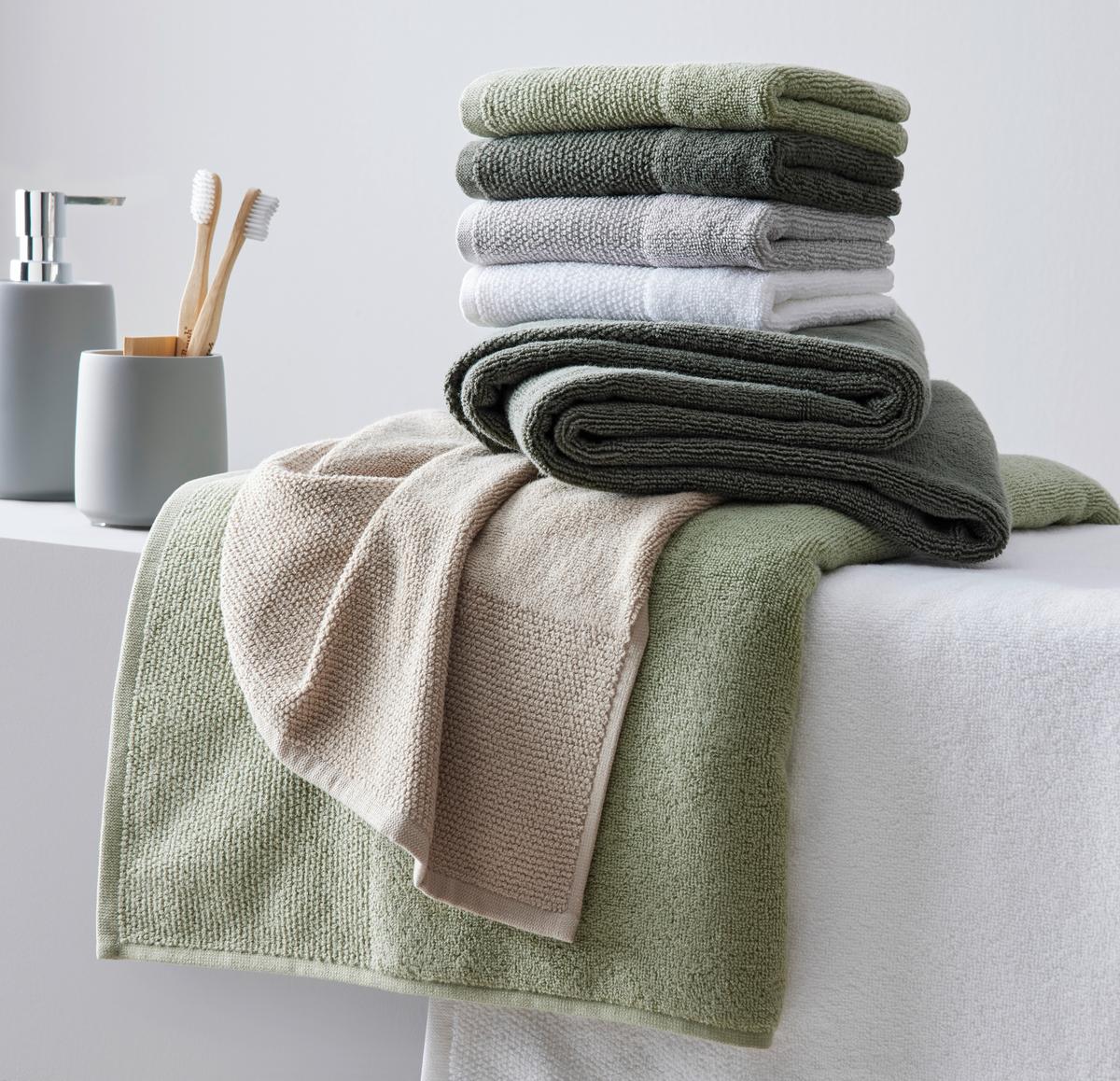 RUČNÍK PRO HOSTY Olivia, 30/50cm, bílá - bílá, Konvenční, textil (30/50cm) - Premium Living