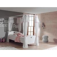 Postel s nebesy AMORI bílá - bílá, Konvenční, kompozitní dřevo/textil (90/200cm) - MID.YOU