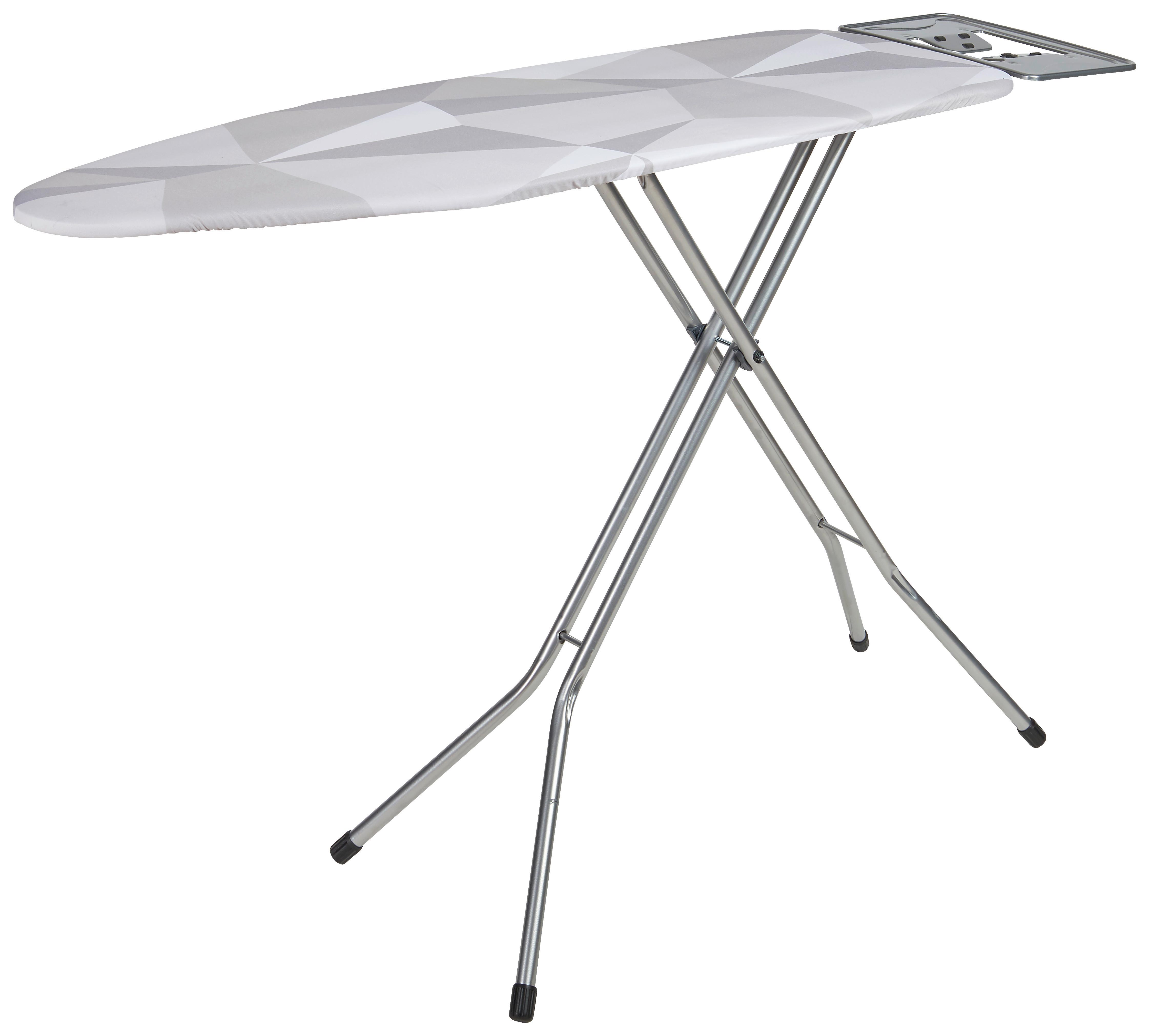 Vasalódeszka Bastian Graphic Design - fehér/szürke, Basics, textil (141/90/38cm) - Homezone