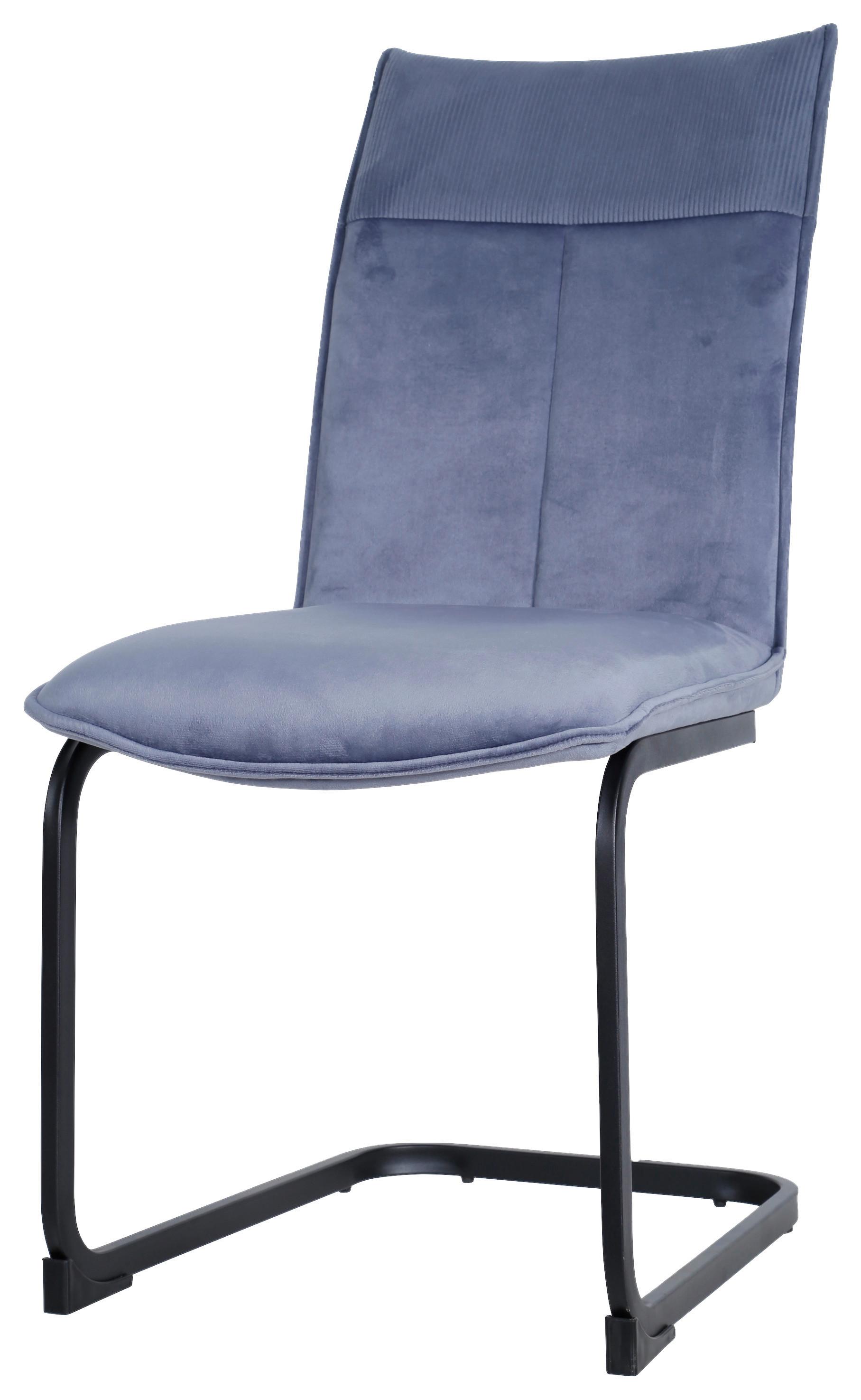 Schwingstuhl Daniel - Schwarz/Grau, MODERN, Holz/Textil (46/93/62cm) - MID.YOU