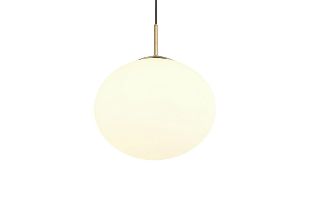 Hängeleuchte 363100108 Fomento - Messingfarben/Weiß, Basics, Glas/Metall (30/150cm) - Trio Leuchten