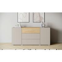 Sideboard 150cm Berlin 150 Kaschmir/Eichefarben - Kaschmir/Eichefarben, Design, Holzwerkstoff (150/68/38,5cm) - P & B