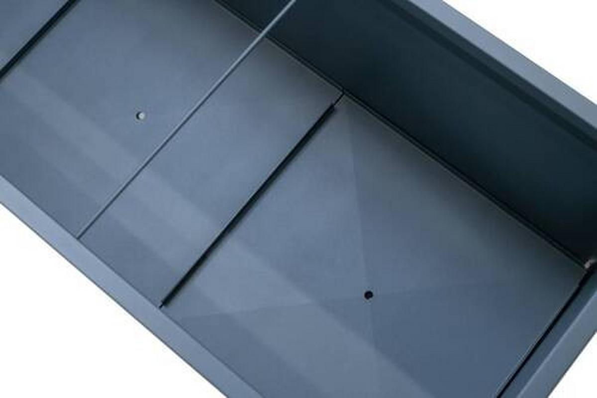 Pflanzentopf Pflanzkasten 150x50x50 - Anthrazit, Basics, Metall (50/50/150cm)