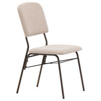 Stuhl-set Rosie Beige B: 48,5 Cm - Beige/Braun, Design, Kunststoff/Textil (48.5/94/56cm) - Livetastic