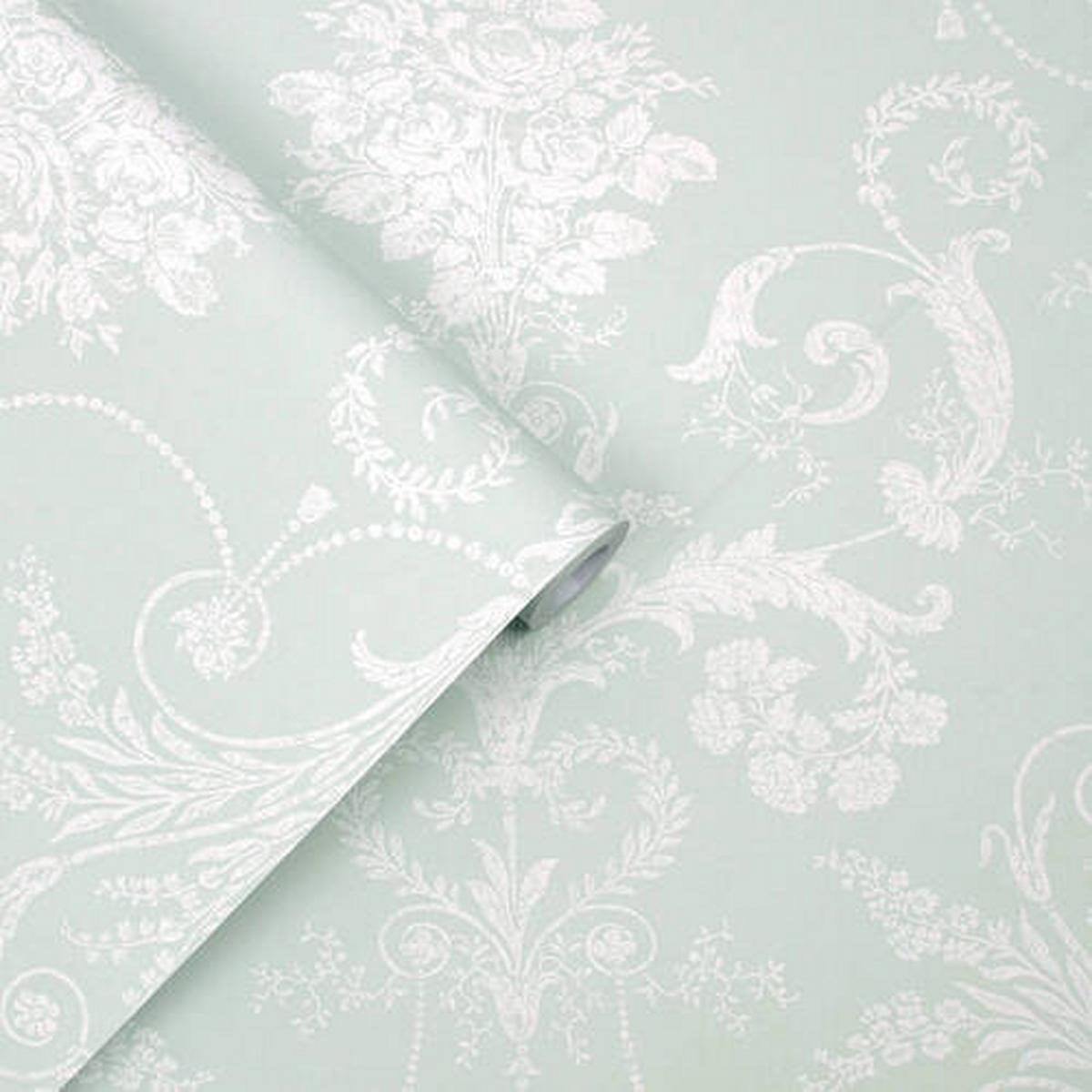 Vliestapete Josette Duck - Blau, Basics, Papier/Kunststoff (52/1000cm)