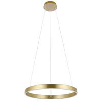 LED-Hängeleuchte 33484 Alcazaba - Messingfarben/Weiß, Design, Kunststoff/Metall (55/150cm) - Eglo