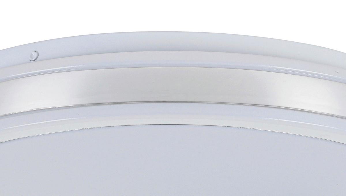 STROPNÉ LED SVIETIDLO FARBI - biela/chrómová, Modern, kov/plast (38/38/6cm) - Mömax