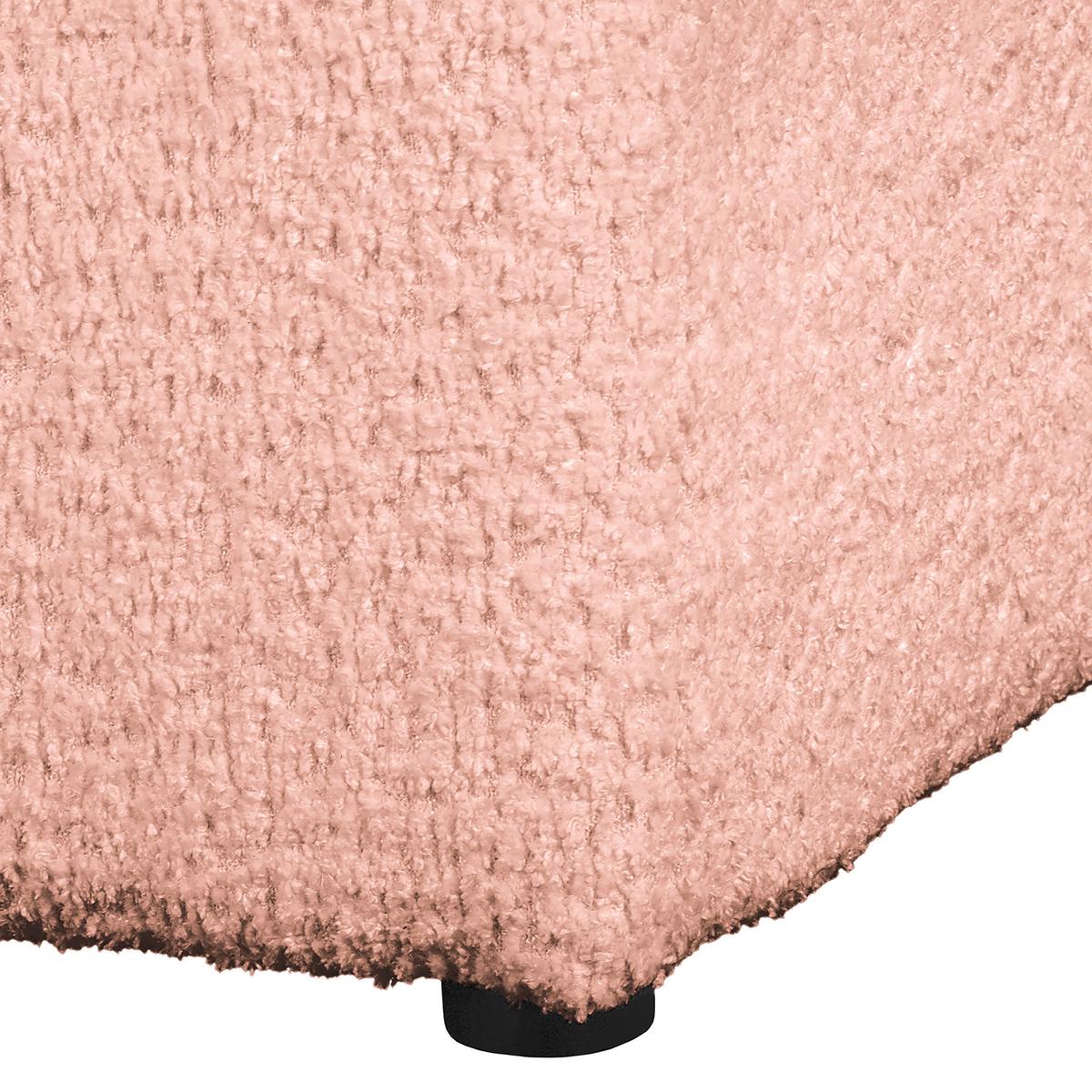 Bigsofa Naomi Rosa B: 284 Cm - Schwarz/Rosa, Design, Textil (284/94/148cm) - Livetastic